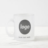 Tasse Givré Logo et texte simple pour Entreprise (Gauche)
