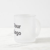 Tasse Givré Logo personnalisé simple et élégant ici société (Devant droit)