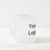Tasse Givré Logo personnalisé simple et élégant ici société (Devant gauche)