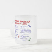 Tasse Givré Lois 2 de propriété de RHODESIAN RIDGEBACK (Devant gauche)