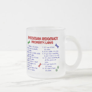 Tasse Givré Lois 2 de propriété de RHODESIAN RIDGEBACK