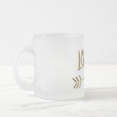 Tasse Givré Londres Royaume-Uni Love Gold Typographie Texte él (Gauche)