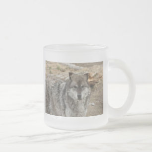 Tasse Givré loup animal visage yeux canin forêt zoo parc