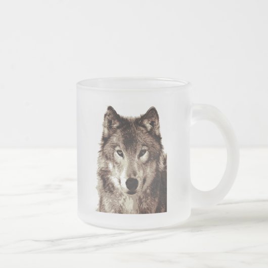 Tasse Givré Loup gris (Droit)