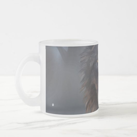 Tasse Givré Loup noir (Gauche)