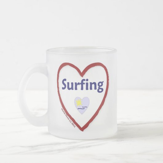 Tasse Givré Love Surfing (Gauche)