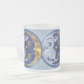 Tasse Givré Lune céleste et étoiles (Devant gauche)