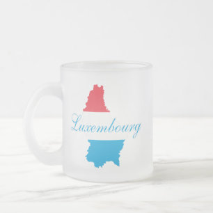 Tasse Givré Luxembourg luxembourgeois moderne Drapeau Carte So