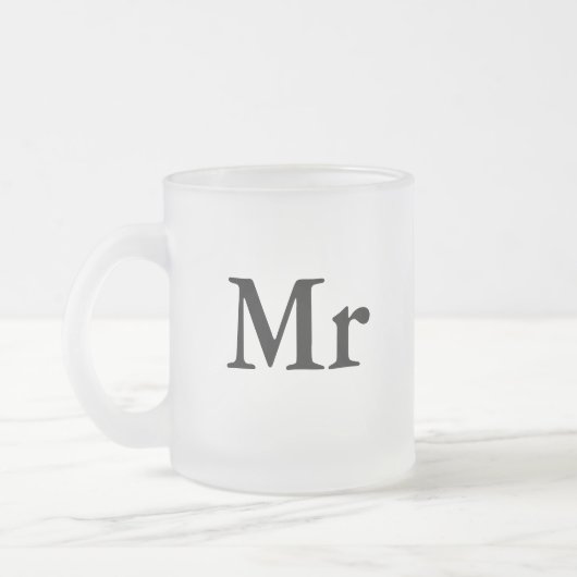 Tasse Givré M. et Mme. | élégant couple moderne assorti (Gauche)