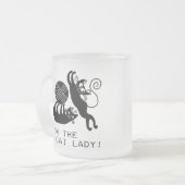 Tasse Givré Madame folle de chat (Devant gauche)