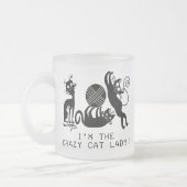 Tasse Givré Madame folle de chat (Gauche)