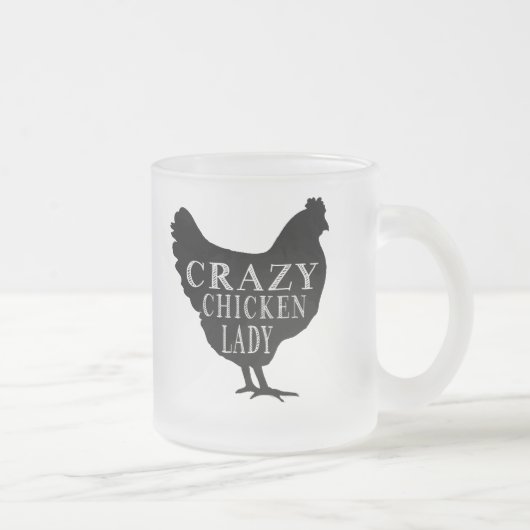 Tasse Givré Madame folle mignonne de poulet (Droit)