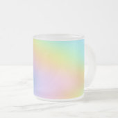 Tasse Givré Magnifique Pastel Rainbow Mariage "True Love !" (Devant droit)