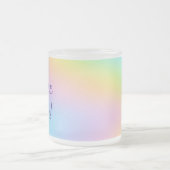 Tasse Givré Magnifique Pastel Rainbow Mariage "True Love !" (Centre)