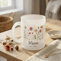 Mama Est Floral Année Dessin de Fleurs Sauvages