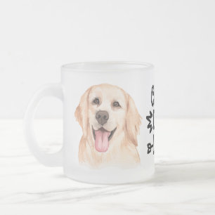 Tasse Givré Maman de chiot Retriever doré mignon Amour de chie
