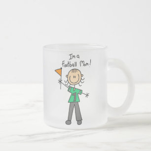 Tasse Givré Maman de footballeur en bonhomme allumette