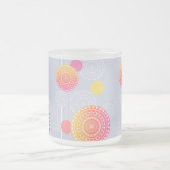 Tasse Givré Mandala vibré rose jaune aléatoire (Centre)