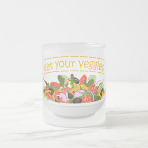 Tasse Givré Mangez vos Légumes Citer salade fraîche mélange bo