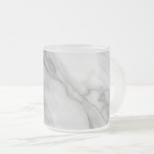 Tasse Givré Marbre Blanc (Devant droit)