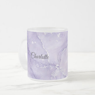 Tasse Givré Marbre personnalisé de luxe avec nom personnalisé