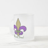 Tasse Givré Mardi Gras Fleur De Lis Coloré (Devant gauche)