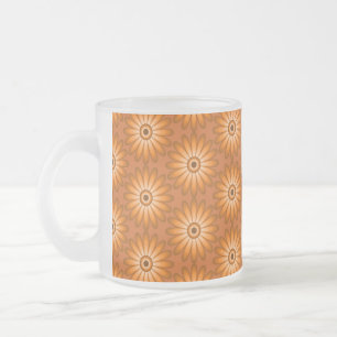 Tasse Givré Marguerite orange de style les années 70