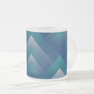 Tasse Givré Marine gris turquoise
