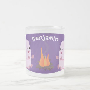 Tasse Givré Marshmallows mignons roses par dessin animé sur le