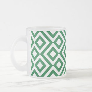 Tasse Givré Meander vert et blanc