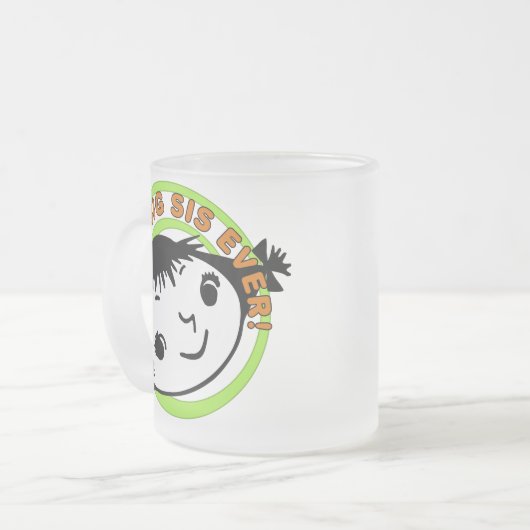 Tasse Givré Meilleur Grand Sis Rétro (Devant gauche)