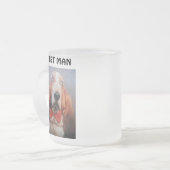 Tasse Givré Meilleur homme de la boue avec Basset Hound (Devant gauche)