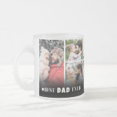 Tasse Givré Meilleur Papa du Monde Personnalisé 8 Photos Colla (Gauche)