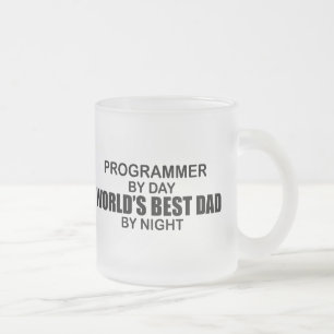 Tasse Givré Meilleur papa du monde - Programmeur