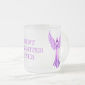 Tasse Givré Meilleure fille jamais | Archange Chamuel rose (Devant droit)
