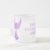 Tasse Givré Meilleure fille jamais | Archange Chamuel rose (Devant gauche)