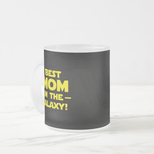 Tasse Givré 'Meilleure Maman Dans La Galaxie ! ' (Devant gauche)