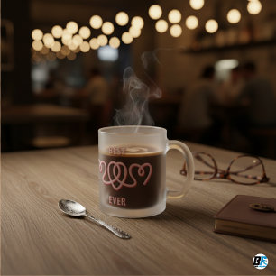 Tasse Givré "Meilleure maman jamais avec la photo moderne cade