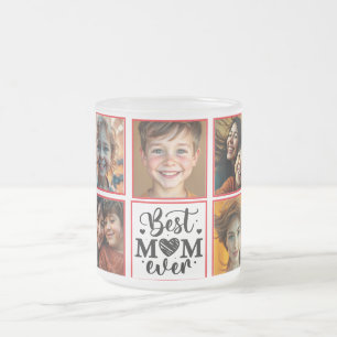 Tasse Givré Meilleure photo personnalisée jamais vue par maman