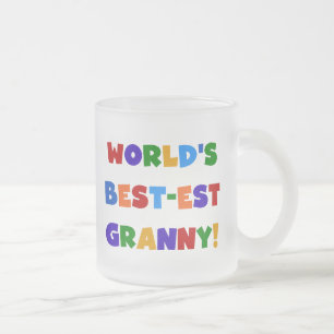 Tasse Givré Meilleures couleurs vives de mamie au monde
