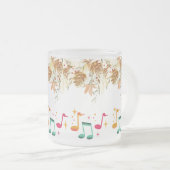 Tasse Givré Mélodie de la nature : Notes musicales avec Feuill (Devant droit)