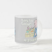 Tasse Givré Merci à un enseignant masculin (Devant droit)