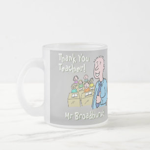 Tasse Givré Merci à un enseignant masculin