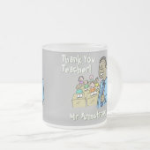 Tasse Givré Merci à un enseignant noir (Devant droit)