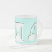 Tasse Givré Message codé ? Bouchon de verre décongelé (Devant droit)