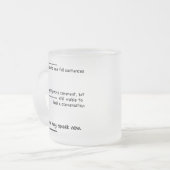 Tasse Givré Mesures de niveau de caféine (Devant gauche)