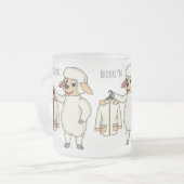 Tasse Givré Mignonne brebis avec blouson (Devant gauche)