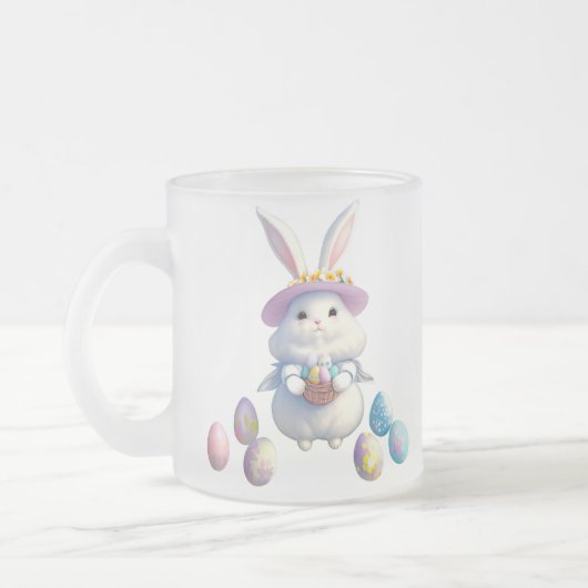 Tasse Givré Mignonne lapin de Pâques 01 (Gauche)