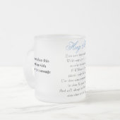 Tasse Givré Million d'étreintes expriment un pluriel en vers (Devant gauche)