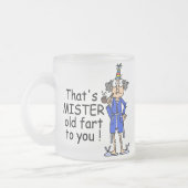 Tasse Givré Mister Old Fart Humour d'anniversaire (Gauche)